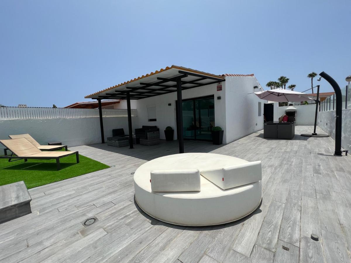 Agradable Bungalow Con Piscina Playa del Inglés Exteriör bild